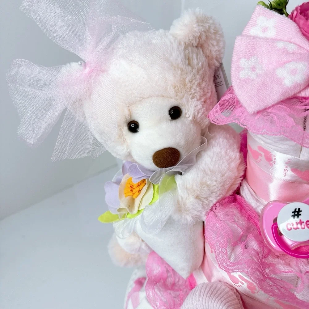 Baby Bear Diaper Cake, Baby Shower Gift